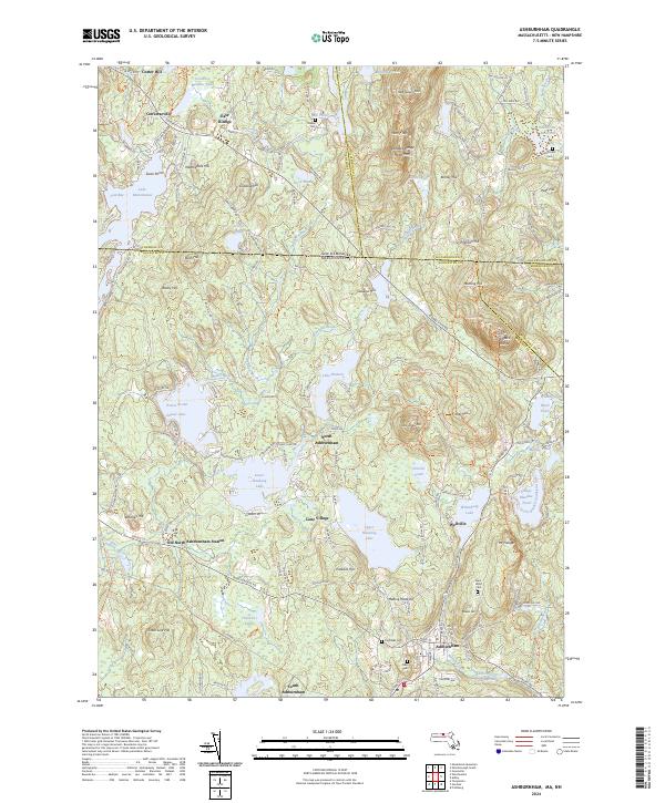 Ashburnham topographic map thumbnail