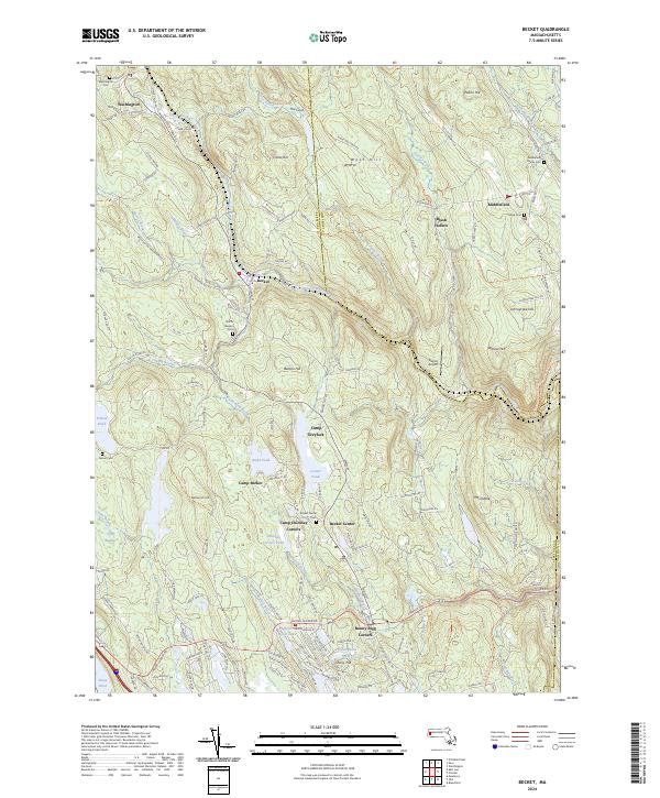 Becket topographic map thumbnail