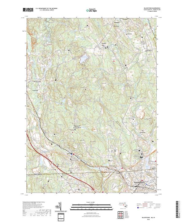 Blackstone topographic map thumbnail