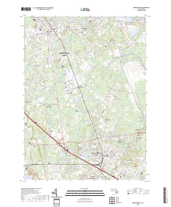 Bridgewater topographic map thumbnail