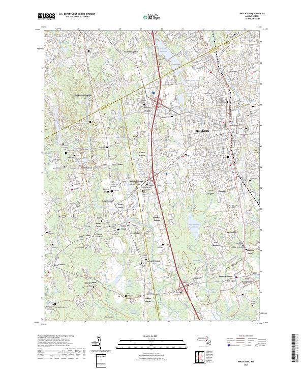 Brockton topographic map thumbnail