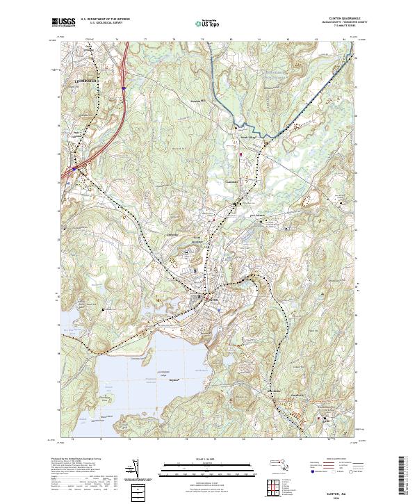 Clinton topographic map thumbnail