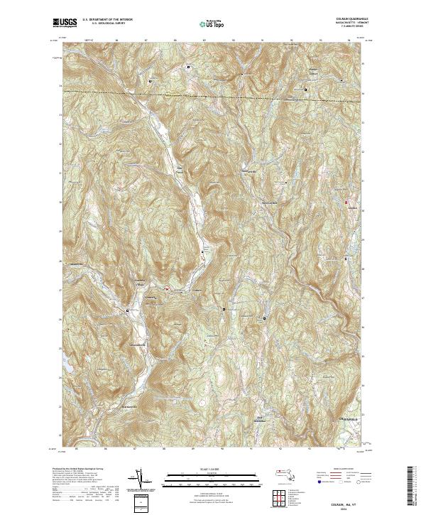 Colrain topographic map thumbnail