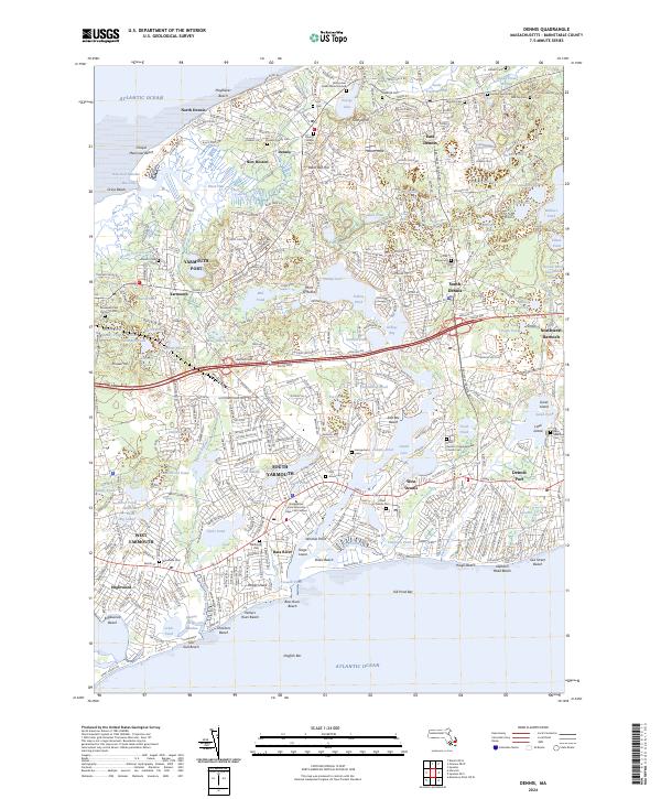 Dennis topographic map thumbnail