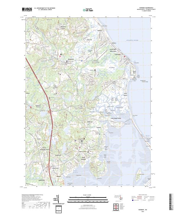Duxbury topographic map thumbnail