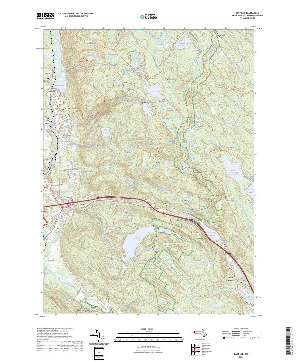 East Lee topographic map thumbnail