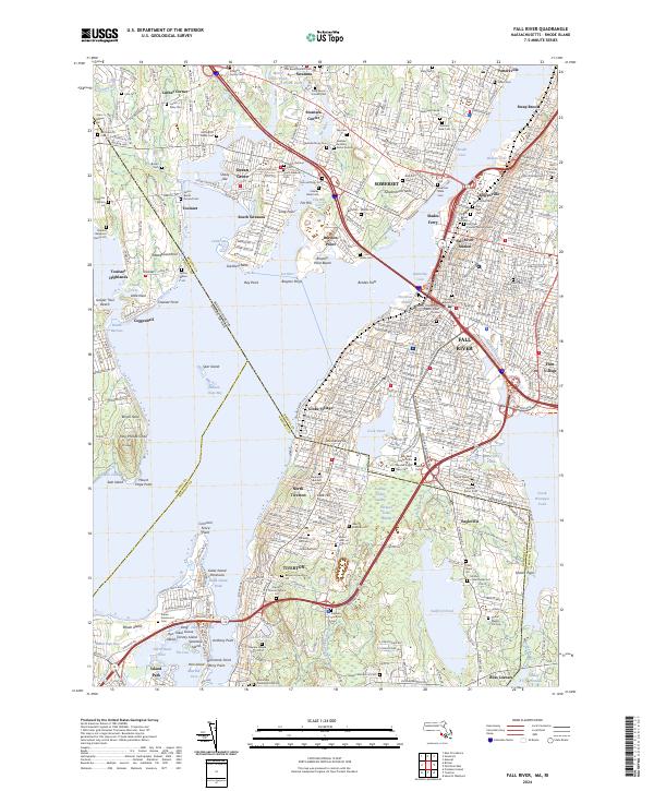 Fall River topographic map thumbnail