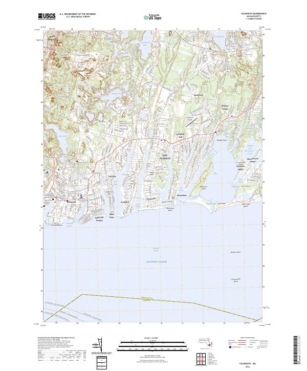 Falmouth topographic map thumbnail