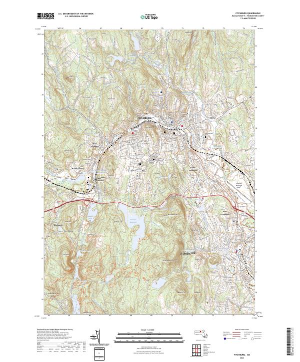 Fitchburg topographic map thumbnail