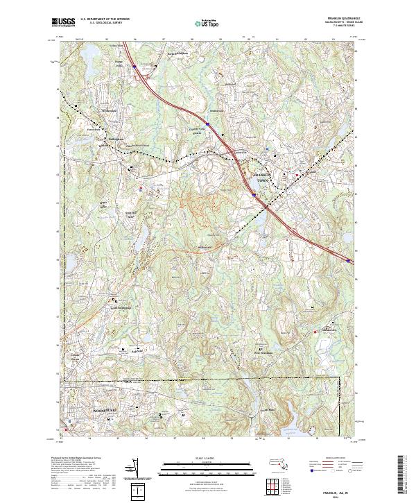Franklin topographic map thumbnail