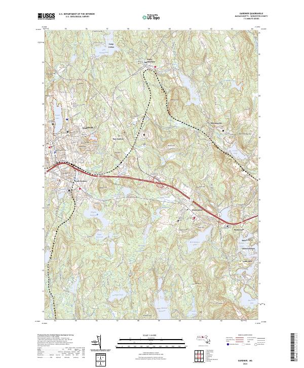 Gardner topographic map thumbnail