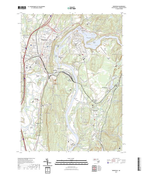Greenfield topographic map thumbnail