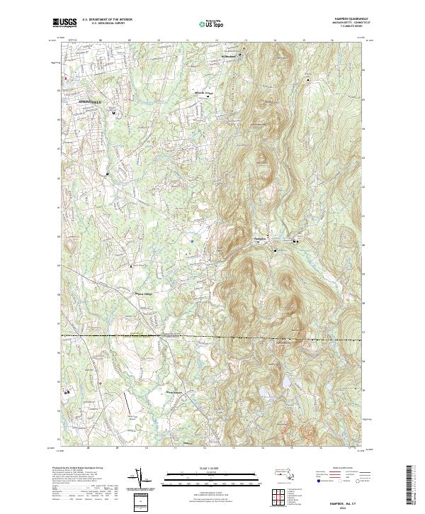 Hampden topographic map thumbnail