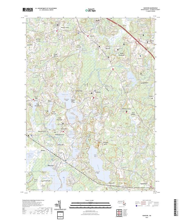 Hanover topographic map thumbnail