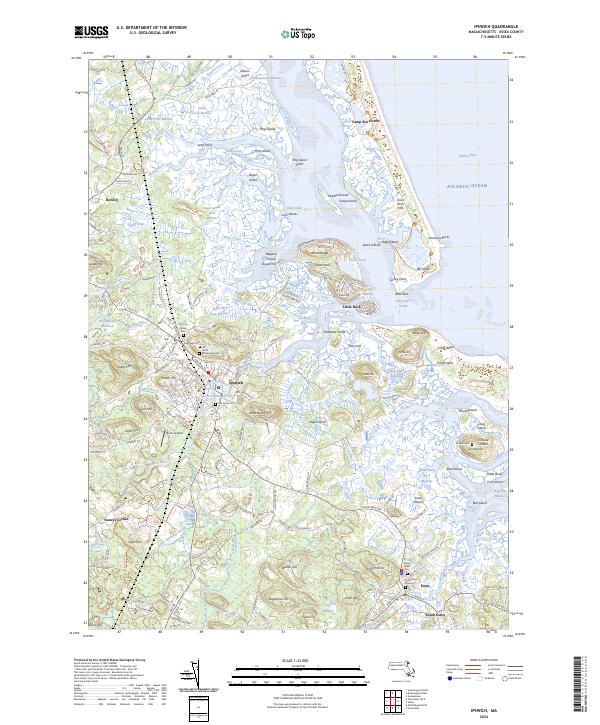 Ipswich topographic map thumbnail