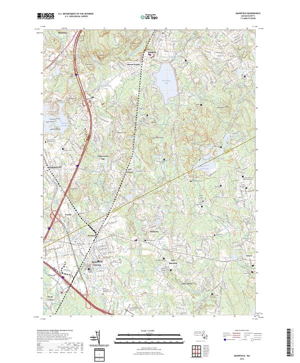 Mansfield topographic map thumbnail