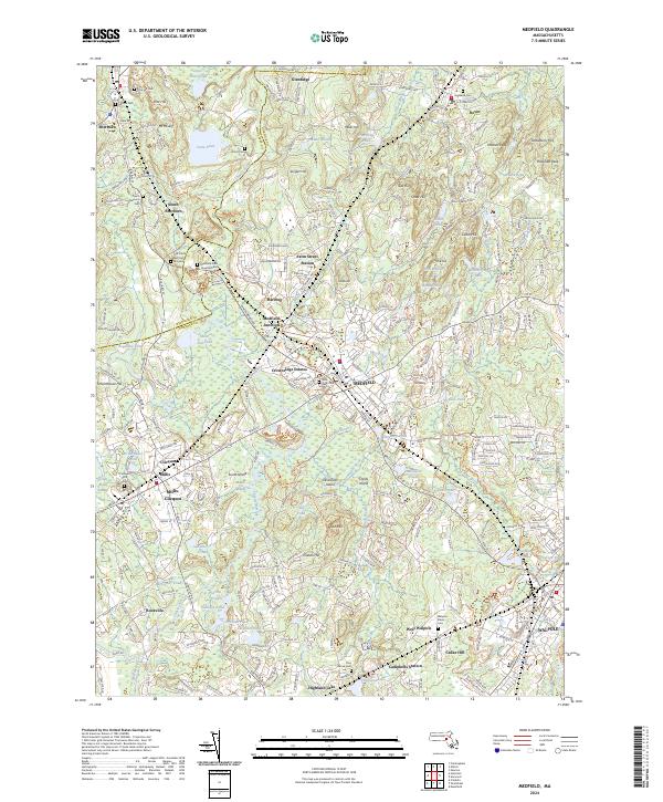 Medfield topographic map thumbnail
