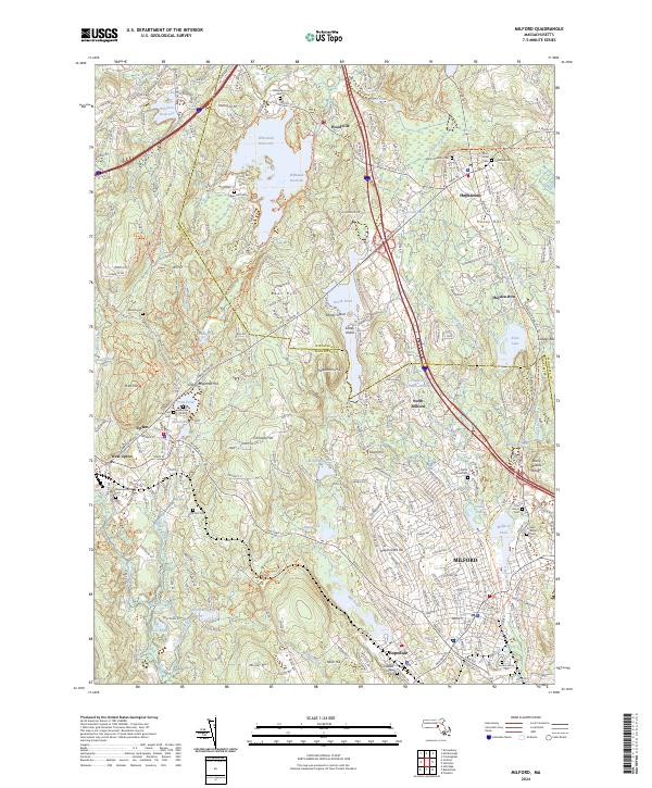 Milford topographic map thumbnail