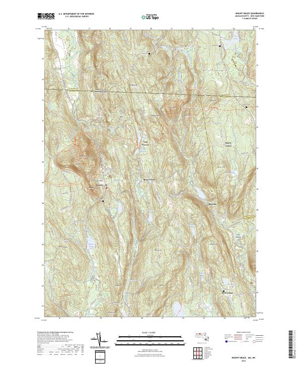 Mount Grace topographic map thumbnail