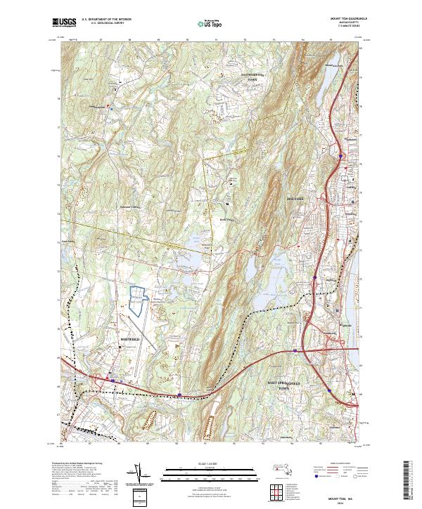 Mount Tom topographic map thumbnail