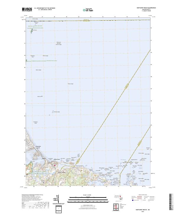 Nantasket Beach topographic map thumbnail
