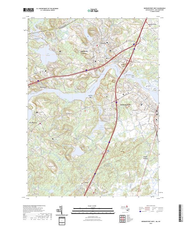 Newburyport West topographic map thumbnail