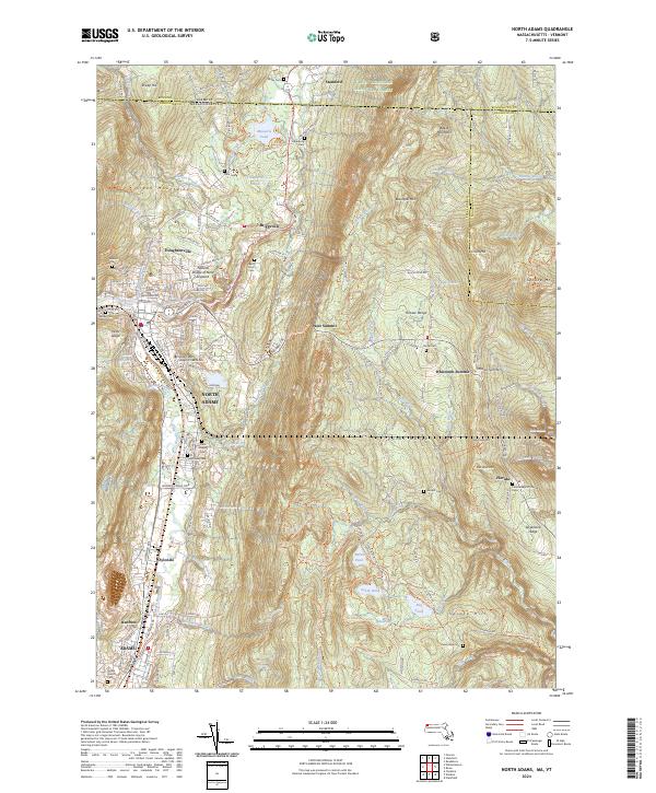 North Adams topographic map thumbnail