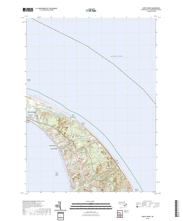 North Truro topographic map thumbnail