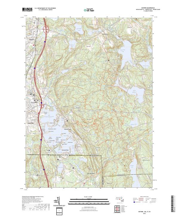 Oxford topographic map thumbnail