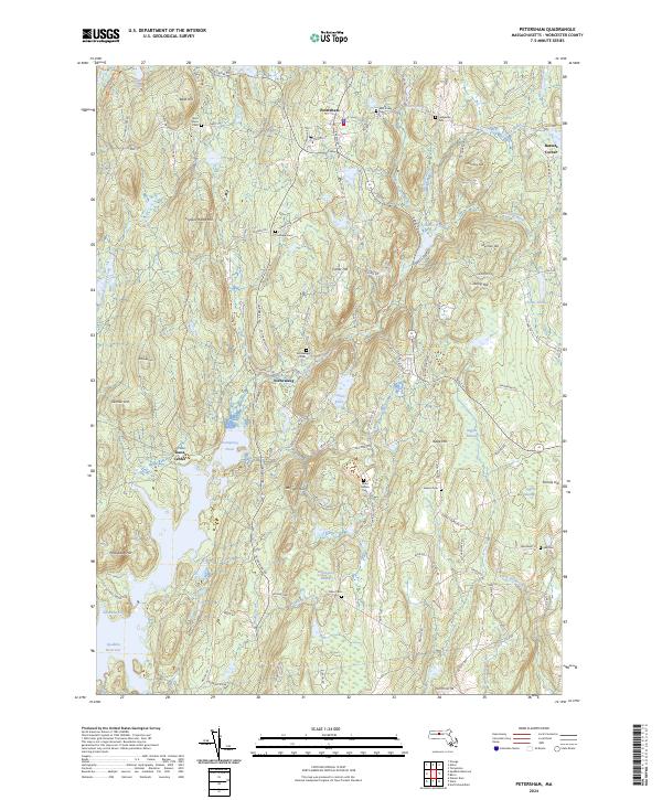 Petersham topographic map thumbnail