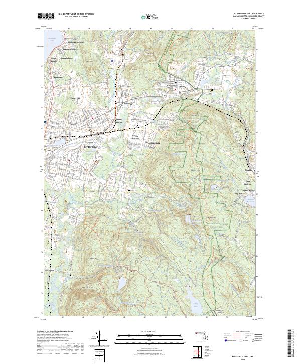 Pittsfield East topographic map thumbnail
