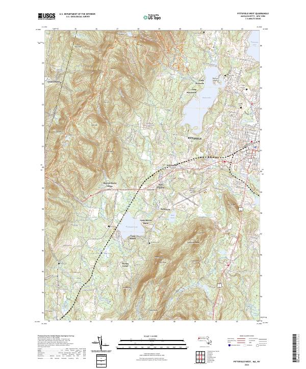 Pittsfield West topographic map thumbnail