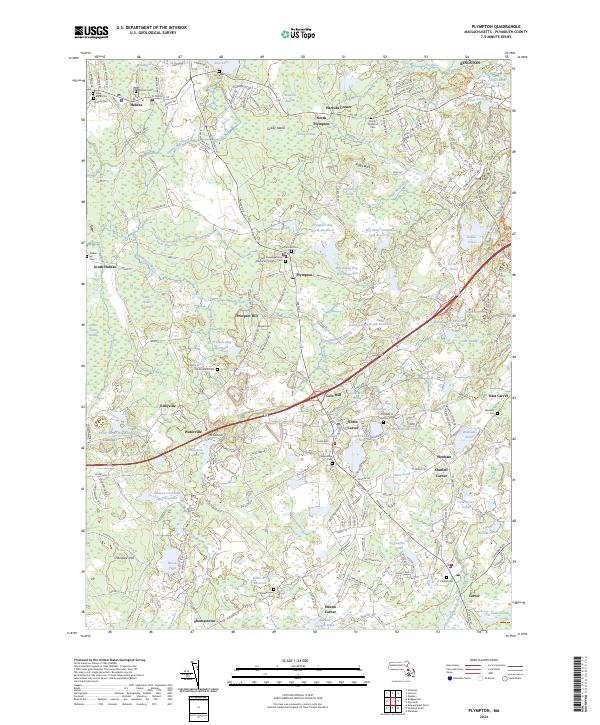 Plympton topographic map thumbnail