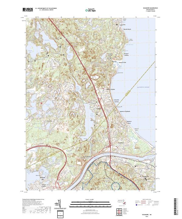 Sagamore topographic map thumbnail