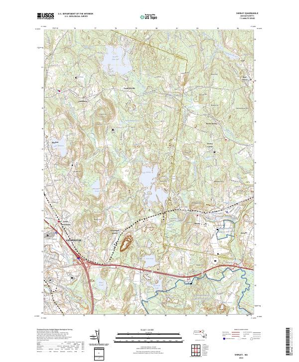 Shirley topographic map thumbnail