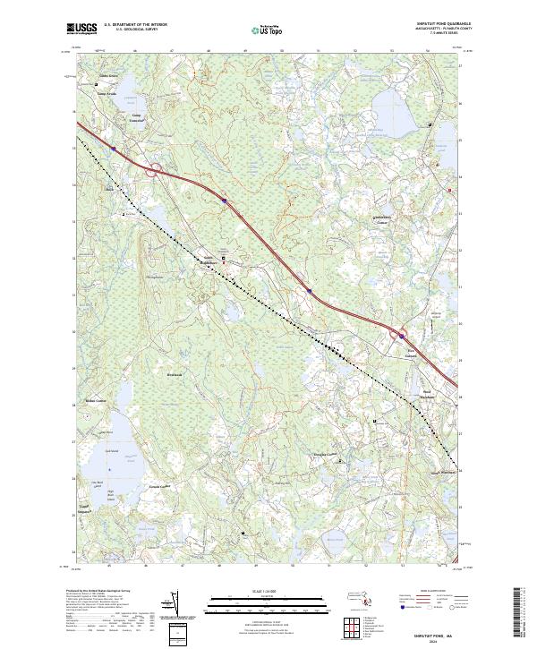 Snipatuit Pond topographic map thumbnail