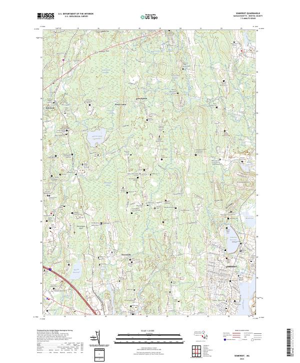 Somerset topographic map thumbnail