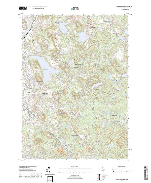 South Groveland topographic map thumbnail