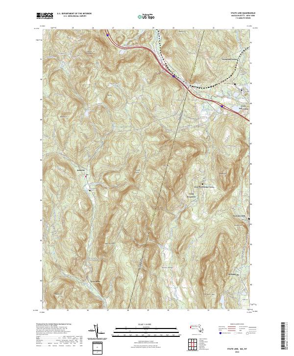 State Line topographic map thumbnail