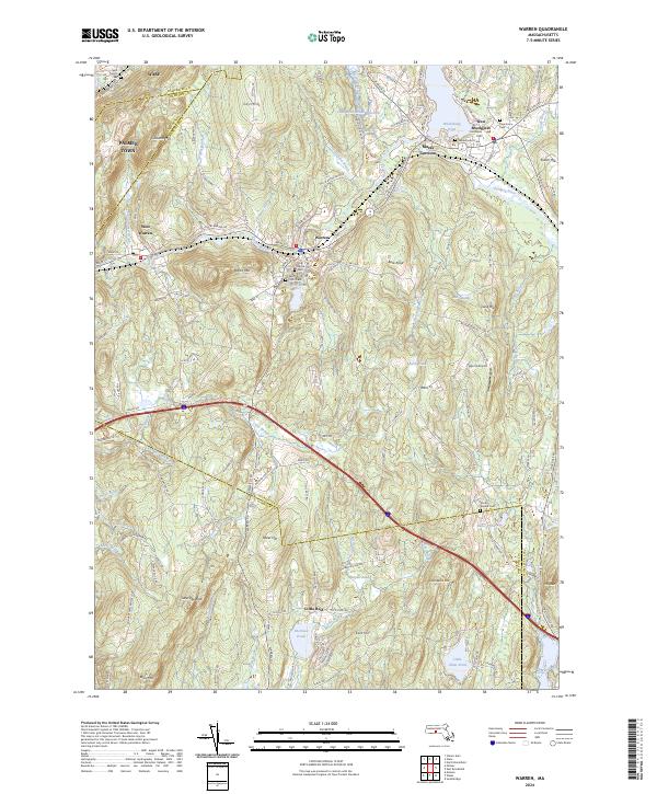Warren topographic map thumbnail