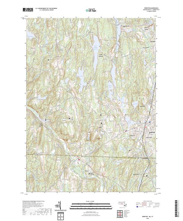 Webster topographic map thumbnail