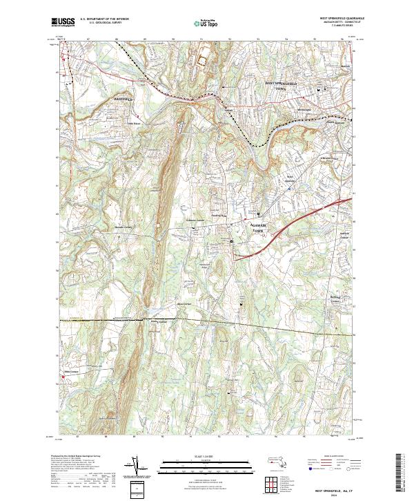 West Springfield topographic map thumbnail