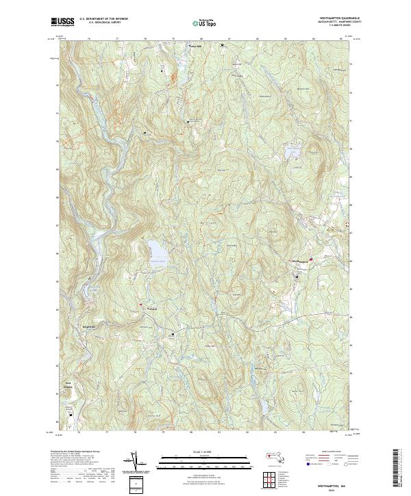 Westhampton topographic map thumbnail