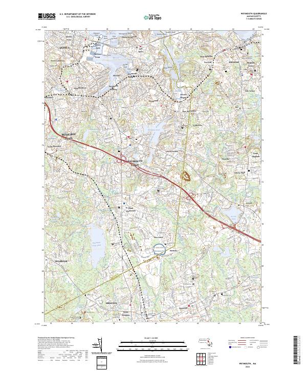 Weymouth topographic map thumbnail
