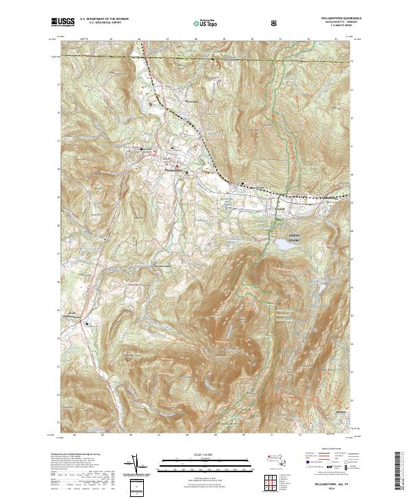 Williamstown topographic map thumbnail