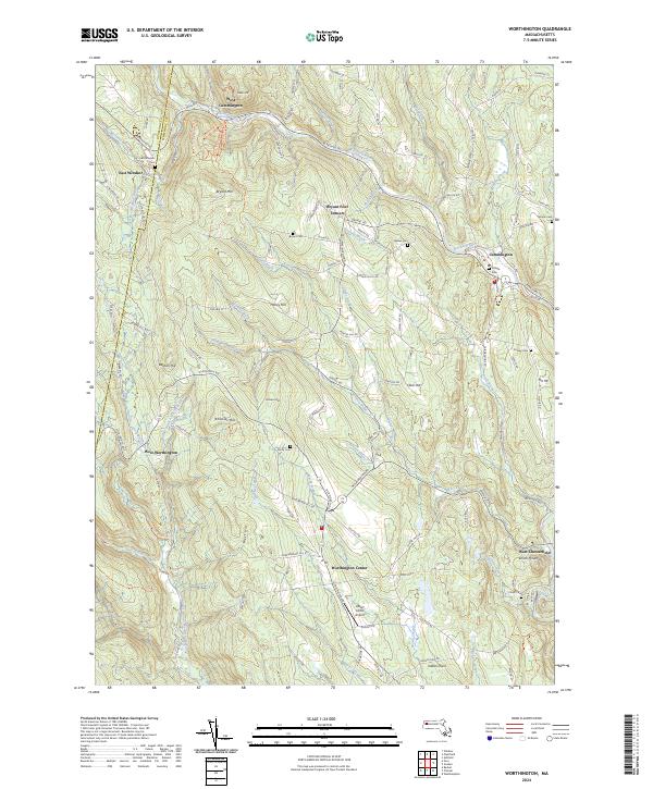 Worthington topographic map thumbnail