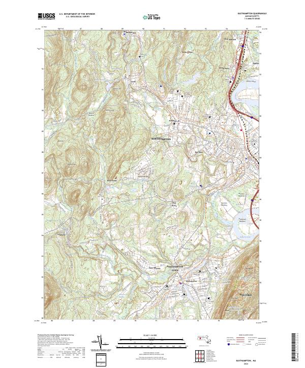Easthampton topographic map thumbnail