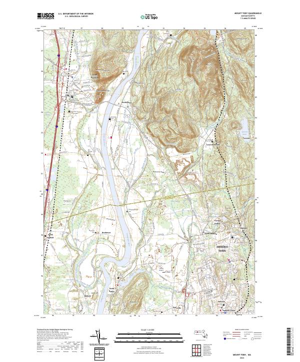 Mount Toby topographic map thumbnail