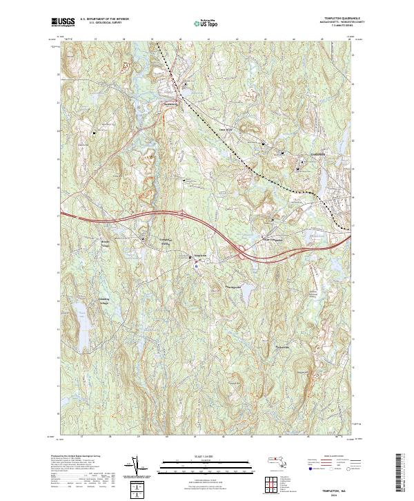 Templeton topographic map thumbnail