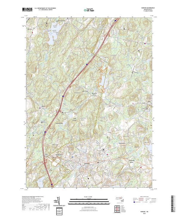 Hudson topographic map thumbnail